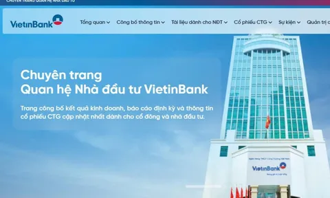 VietinBank ra mắt website Quan hệ Nhà đầu tư mới: Minh bạch kiến tạo niềm tin