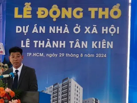 Công ty Lê Thành chính thức khởi công xây dựng Dự án nhà ở xã hội Lê Thành Tân Kiên