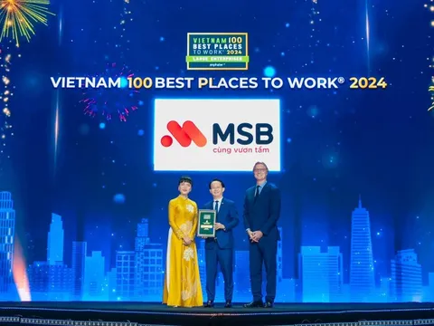 MSB hai năm liên tiếp được vinh danh là “Nơi làm việc tốt nhất Việt Nam”