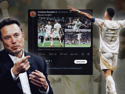 Ronaldo thể hiện sự tinh tế khi nhận được lời chúc từ tỷ phú Elon Musk