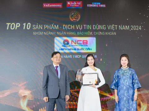 Ngân hàng số NCB iziBankbiz được vinh danh Top 10 Tin dùng Việt Nam ngành Ngân hàng, Bảo hiểm, Chứng khoán