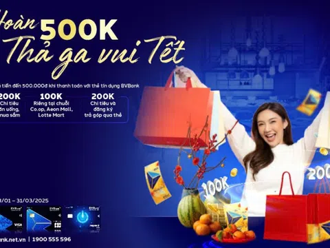 Trả góp qua thẻ tín dụng của BVBank, hưởng lãi suất 0%