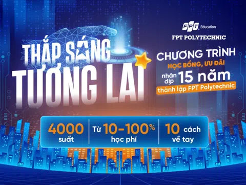 4.000 suất học bổng, ưu đãi từ FPT Polytechnic, suất lớn nhất trị giá 100% học phí