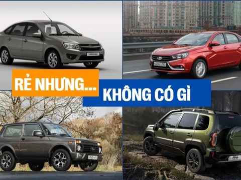 Bóc 4 xe Lada của Nga sắp vào Việt Nam: Granta đấu Attrage, Vesta cạnh tranh Vios, Niva và Niva Travel đối đầu Jimny bằng giá 'sốc', nhưng thiết kế, trang bị thì như đồ cổ