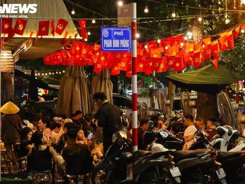 Hà Nội vào cao điểm nắng nóng, quán giải khát chật như nêm