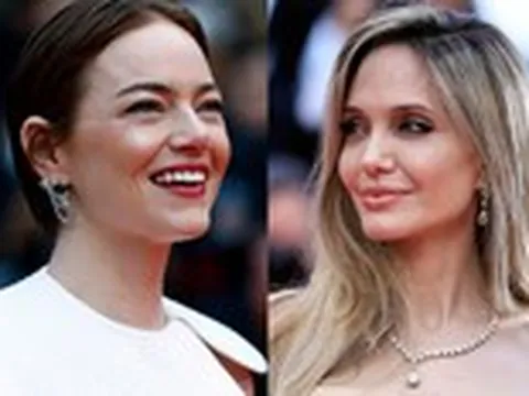 Angelina Jolie trở lại thảm đỏ Cannes sau 15 năm, Emma Stone bị ong tấn công bất ngờ