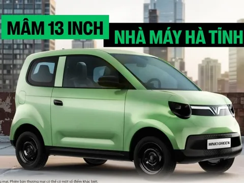 VinFast Minio Green lộ thêm thông tin: Mâm xe 13 inch, có chi tiết cho thấy nơi sản xuất