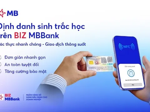 MB sẽ tạm dừng giao dịch điện tử với doanh nghiệp chưa định danh sinh trắc học từ 1/7/2025