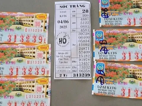 Vé số trúng độc đắc tiếp tục "nổ" ở Bạc Liêu