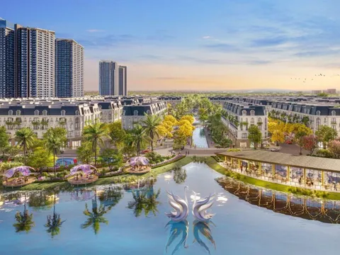 Shophouse ven hồ Swan Lake: Chất dẫn bất động sản dòng tiền tại Hoang Huy New City