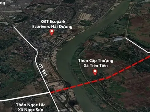 Hải Dương đầu tư hơn 1.200 tỷ xây cầu vượt sông Thái Bình ngay gần dự án của Ecopark, thiết kế với kiến trúc đặc biệt