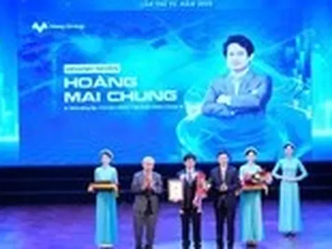 Doanh nhân Hoàng Mai Chung nhận giải Nhà lãnh đạo tiên phong đổi mới, sáng tạo