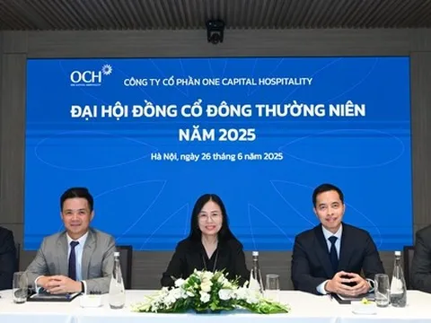 ĐHĐCĐ One Capital Hospitality (OCH): Đặt doanh thu hợp nhất hơn 1.000 tỷ đồng, mảng khách sạn là "mũi nhọn" trong năm 2025