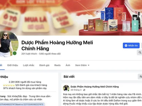 Quảng cáo thực phẩm sai lệch, Cục An toàn Thực phẩm gọi tên "Dược phẩm Hoàng Hường meli chính hãng”