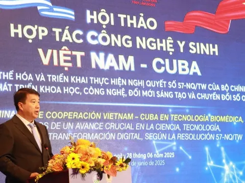 Việt Nam và Cuba thúc đẩy hợp tác công nghệ y sinh điều trị ung thư, đột quỵ