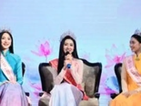 Top 3 Hoa hậu Việt Nam 2024 Trúc Linh, Châu Anh, Vân Nhi hát trên sóng livestream