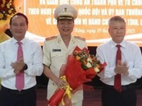 Giám đốc Công an Quảng Nam làm giám đốc Công an Đà Nẵng sau sáp nhập