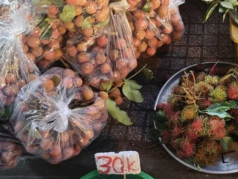 Vải thiều đang bán ở TP HCM có giá rẻ đến bất ngờ