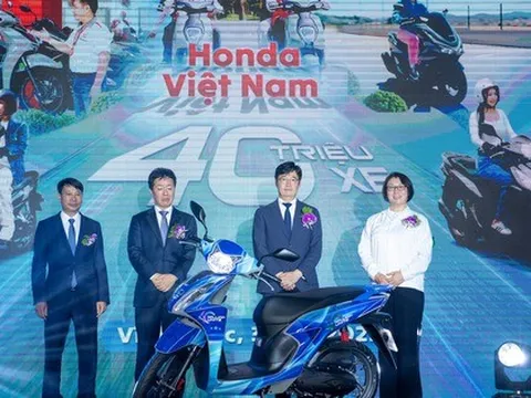 'Xe ga quốc dân' Vision trở thành chiếc xe thứ 40 triệu Honda Việt Nam xuất xưởng