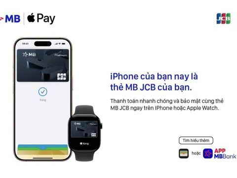 MB mang Apple Pay đến với chủ thẻ JCB tại Việt Nam