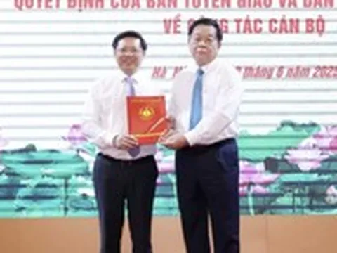 Ông Trần Thanh Lâm giữ chức phó trưởng Ban Tuyên giáo và Dân vận Trung ương