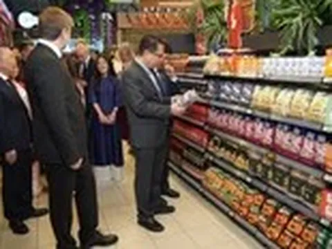 Thực phẩm và đồ uống Việt lên kệ siêu thị Nga