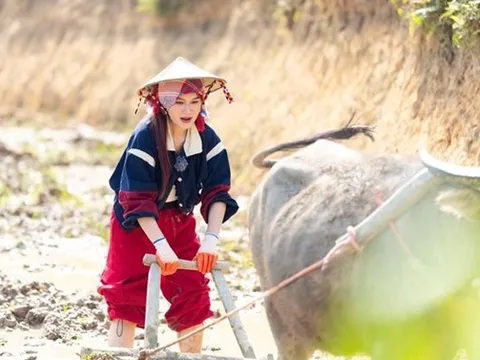 Rũ bỏ hình ảnh tiểu thư, ái nữ nhà đại gia thủy sản nếm trải cảm giác đào sắn, bẻ măng, cày ruộng