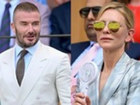 David Beckham, Cate Blanchett vào top sao mặc đẹp tại giải đấu Wimbledon 2025
