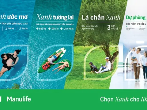 “Chọn Xanh cho Khỏe” với loạt sản phẩm bảo hiểm mới từ Manulife
