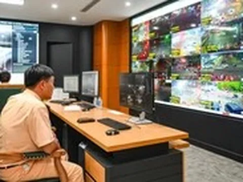 Cận cảnh camera AI tự động phát hiện vi phạm tại Trung tâm chỉ huy của Cục Cảnh sát giao thông