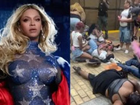 Bé gái la hét vì con gián gây ra hỗn loạn khiến 11 người nhập viện sau concert Beyoncé
