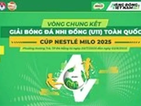 16 đội bóng tham dự vòng chung kết Giải bóng đá Nhi đồng toàn quốc ở Đà Nẵng