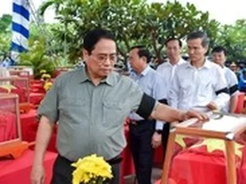Thủ tướng Phạm Minh Chính dự lễ cải táng 80 hài cốt liệt sĩ quân tình nguyện