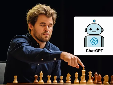 Không cần nhìn bàn cờ, vua cờ Magnus Carlsen vẫn đè bẹp ChatGPT mà không mất một quân nào