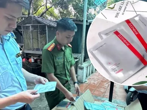 Phát hiện 15.000 mặt nạ dưỡng da nhập lậu tại shop mỹ phẩm ở Hà Nội
