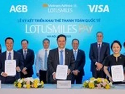 Vietnam Airlines hợp tác ACB và Visa ra mắt thẻ hội viên tích hợp thanh toán Lotusmiles Pay