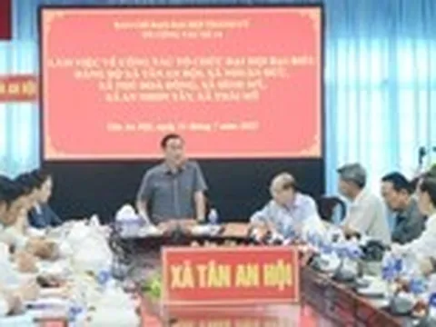 6 xã ở huyện Củ Chi cũ sẵn sàng tổ chức đại hội đảng bộ đầu tiên