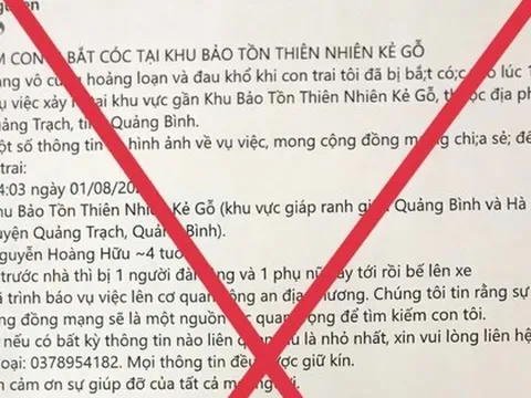 Sự thật vụ "bắt cóc trẻ em" ở Kẻ Gỗ gây bão mạng xã hội