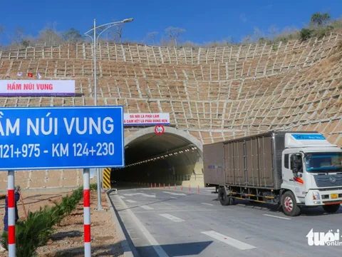1.160 tỉ đồng hoàn thiện hầm Núi Vung trên cao tốc Cam Lâm - Vĩnh Hảo
