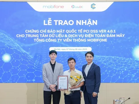 Cyber Service trao chứng chỉ bảo mật quốc tế cấp độ cao nhất cho MobiFone