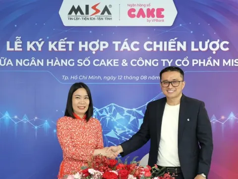Ngân hàng số Cake và MISA hợp tác chiến lược