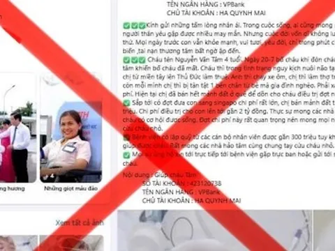 Cảnh báo thủ đoạn giả mạo bệnh viện kêu gọi từ thiện
