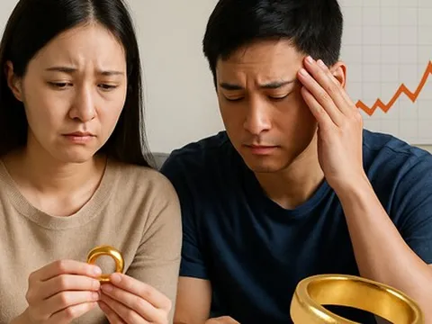 'Giá vàng tăng gấp đôi sau chưa đầy 2 năm, vợ chồng tôi tiếc nuối vì bán vàng cưới, gửi tiết kiệm lãi suất 5%/năm'