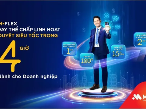 Vay thế chấp linh hoạt chỉ trong 4 giờ với M-Flex của MSB