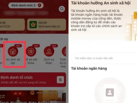 Cách xử lý lỗi tài khoản an sinh xã hội không hiện ngân hàng để nhận 100K quà 2/9