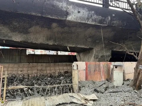 Kiểm định chất lượng, khả năng khai thác cầu Vĩnh Tuy sau vụ cháy bãi xe ở gầm cầu