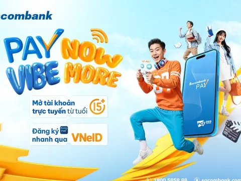 Khách hàng từ 15 tuổi đã có thể mở tài khoản trực tuyến qua Sacombank Pay