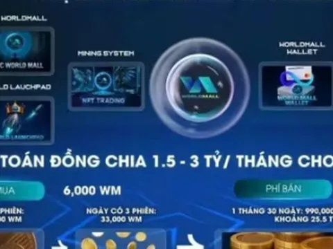 Đường dây lập sàn tiền ảo WorldMall, chiếm đoạt 10 tỷ đồng của 4.800 nhà đầu tư