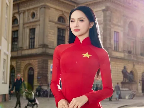 Hoa hậu Hương Giang khoe vẻ đẹp Việt Nam giữa trời Âu