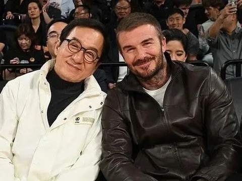 David Beckham và Thành Long thân thiết